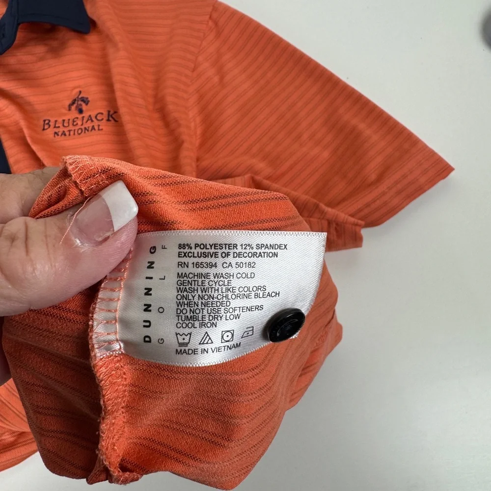 Dunning BlueJack National Golf Polo Shirt Size L EUC!!!!! Tiger Woods Course - Picture 6 of 8